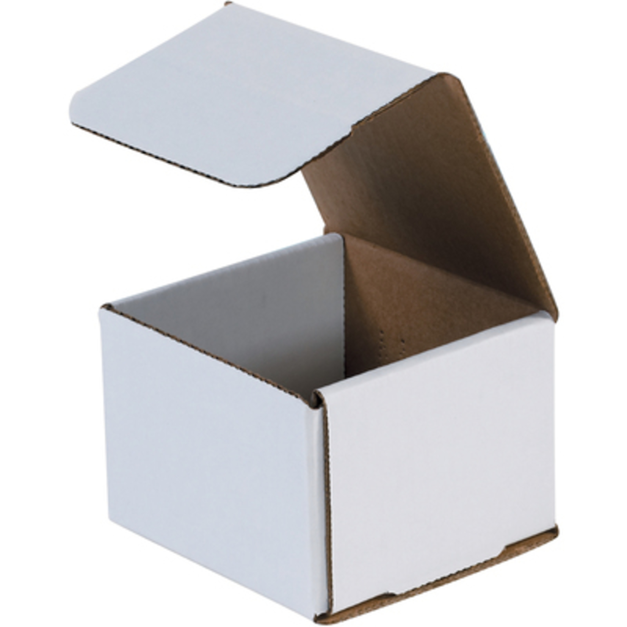 4 x 4 x 3in. White Corrugated Ms 50/CS, Length 4 in, Model# M443